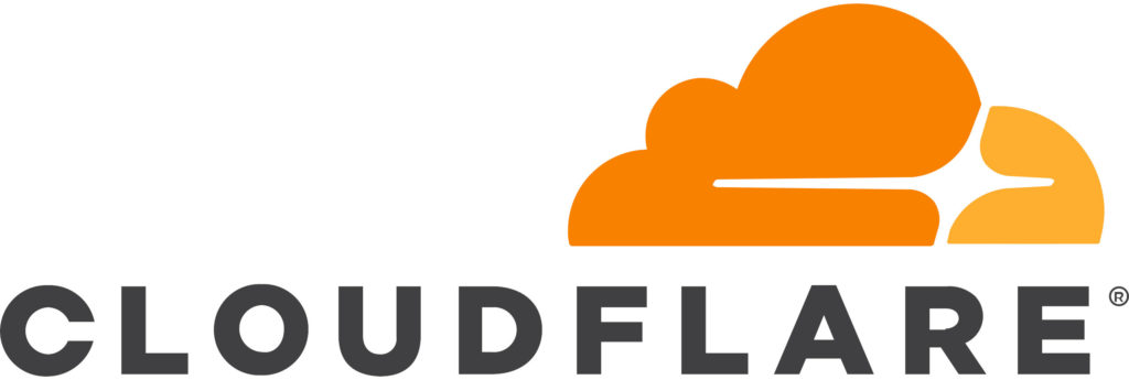 Cloudflare logo.