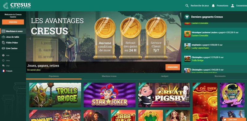 Meilleur cresus casino à France